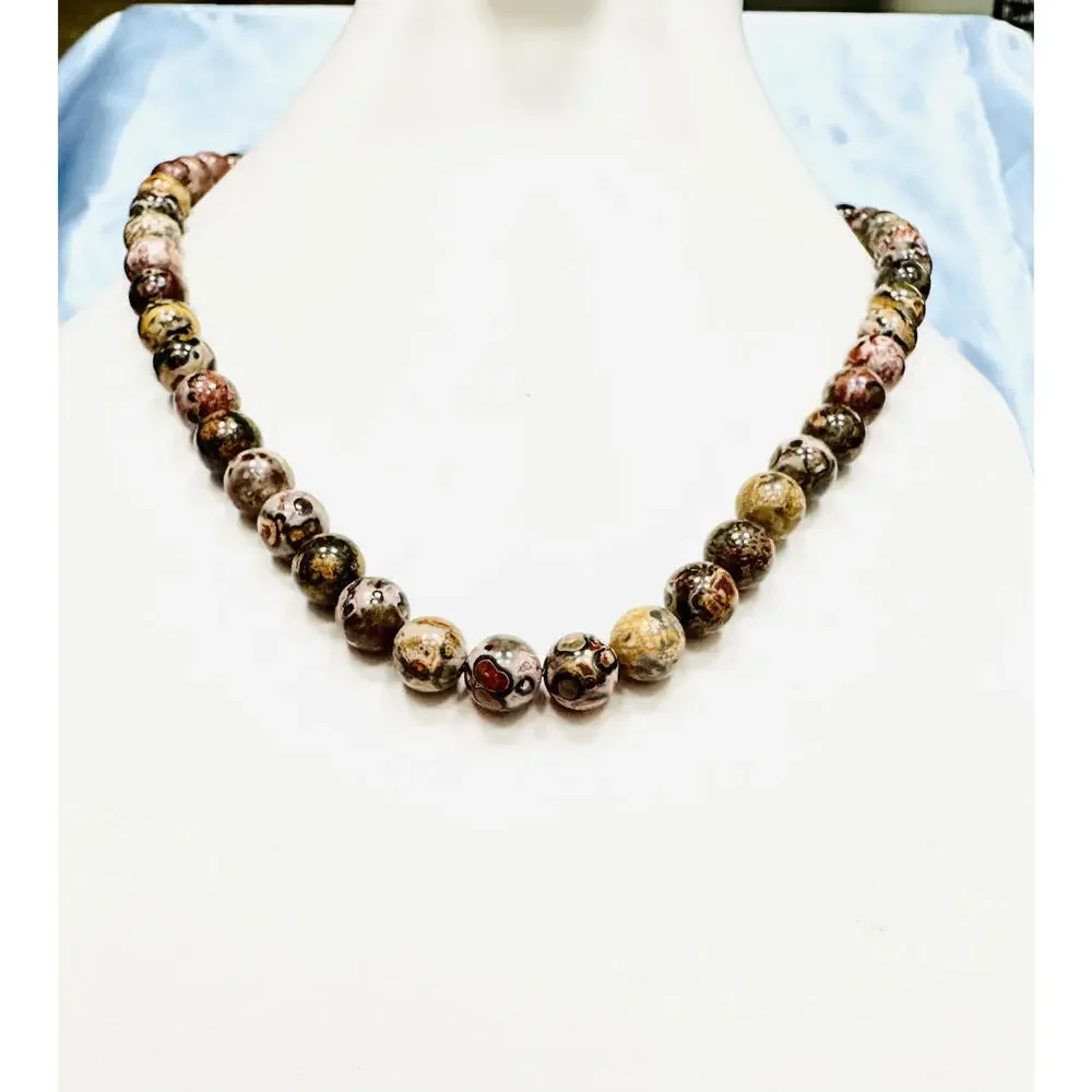 Unsigned Uni-Sex Polished Jasper Agate Choker